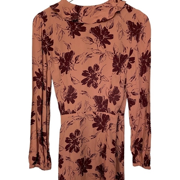 NWT Wrap Dress Small  Pink Floral by Lavender Brown Rayon - Picture 5 of 10